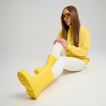 Сапоги резиновые женские Леди, цвет желтый - Обувь ЭВА для мужчин, женщин и детей от производителя Колесник