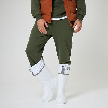 Резиновые сапоги AirBoots с меховыми вкладышами, цвет белый - Обувь ЭВА для мужчин, женщин и детей от производителя Колесник