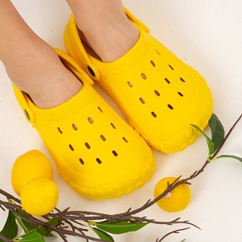 Сабо детские из ЭВА, цвет желтый - Обувь ЭВА для мужчин, женщин и детей от производителя Колесник