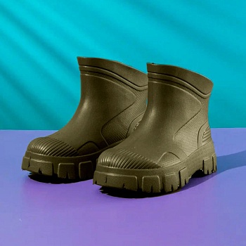 Сапоги резиновые мужские, цвет оливковый - Обувь ЭВА для мужчин, женщин и детей от производителя Колесник