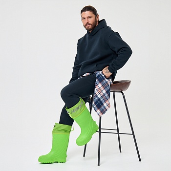 Резиновые сапоги AirBoots с меховыми вкладышами, цвет салатовый - Обувь ЭВА для мужчин, женщин и детей от производителя Колесник