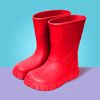 Сапоги резиновые женские Леди, цвет алый - Обувь ЭВА для мужчин, женщин и детей от производителя Колесник