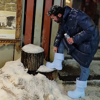 Сапоги резиновые Digger, цвет небесный - Обувь ЭВА для мужчин, женщин и детей от производителя Колесник