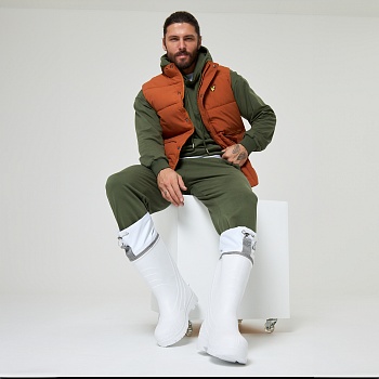 Резиновые сапоги AirBoots с меховыми вкладышами, цвет белый - Обувь ЭВА для мужчин, женщин и детей от производителя Колесник