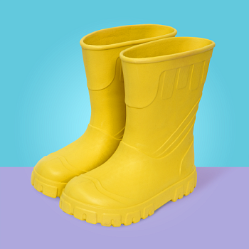 Сапоги резиновые женские Леди, цвет желтый - Обувь ЭВА для мужчин, женщин и детей от производителя Колесник