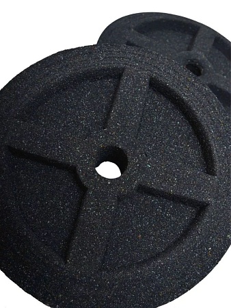 Колеса на оси для мусорного бака, тачки, тележки диаметром 20 см, цвет графитная крошка - Обувь ЭВА для мужчин, женщин и детей от производителя Колесник