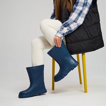 Сапоги резиновые женские Леди, цвет темно-синий - Обувь ЭВА для мужчин, женщин и детей от производителя Колесник