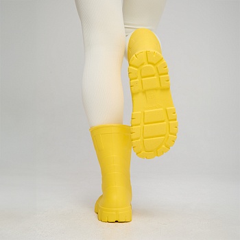 Сапоги резиновые женские Леди, цвет желтый - Обувь ЭВА для мужчин, женщин и детей от производителя Колесник