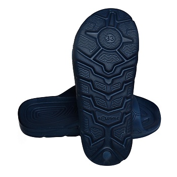 Шлепанцы детские, подростковые, цвет темно-синий - Обувь ЭВА для мужчин, женщин и детей от производителя Колесник