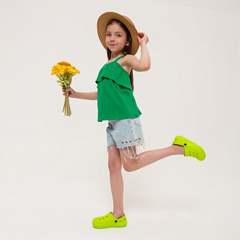 Сабо детские из ЭВА, цвет салатовый - Обувь ЭВА для мужчин, женщин и детей от производителя Колесник