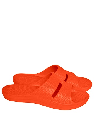 Шлепанцы детские, подростковые, цвет оранжевый - Обувь ЭВА для мужчин, женщин и детей от производителя Колесник