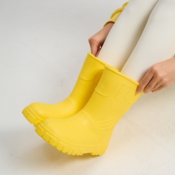 Сапоги резиновые женские Леди, цвет желтый - Обувь ЭВА для мужчин, женщин и детей от производителя Колесник