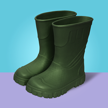 Сапоги резиновые женские Леди, цвет оливковый - Обувь ЭВА для мужчин, женщин и детей от производителя Колесник