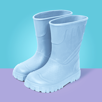 Сапоги резиновые женские Леди, цвет небесный - Обувь ЭВА для мужчин, женщин и детей от производителя Колесник