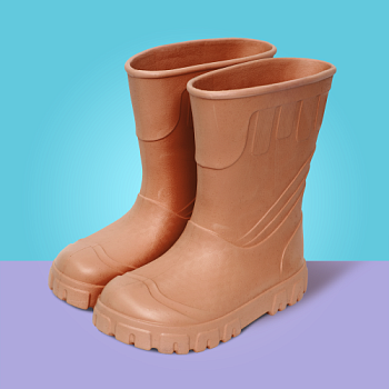 Сапоги резиновые женские Леди, цвет капучино - Обувь ЭВА для мужчин, женщин и детей от производителя Колесник