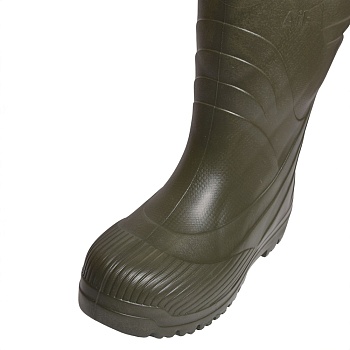 Резиновые сапоги AirBoots с меховыми вкладышами, цвет оливковый - Обувь ЭВА для мужчин, женщин и детей от производителя Колесник