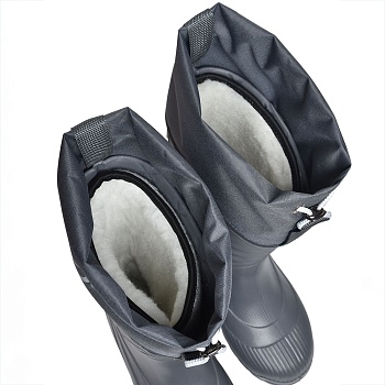 Резиновые сапоги AirBoots с меховыми вкладышами, цвет серый - Обувь ЭВА для мужчин, женщин и детей от производителя Колесник