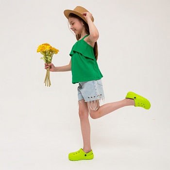 Сабо детские из ЭВА, цвет салатовый - Обувь ЭВА для мужчин, женщин и детей от производителя Колесник