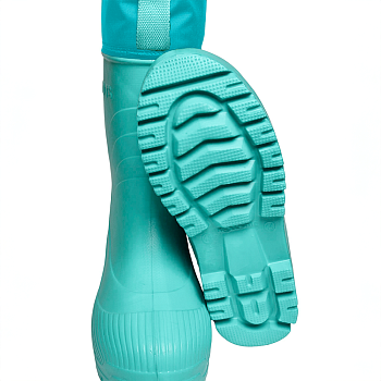 Резиновые сапоги AirBoots с меховыми вкладышами, цвет мятный - Обувь ЭВА для мужчин, женщин и детей от производителя Колесник