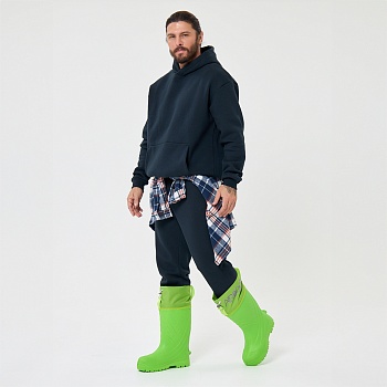 Резиновые сапоги AirBoots с меховыми вкладышами, цвет салатовый - Обувь ЭВА для мужчин, женщин и детей от производителя Колесник