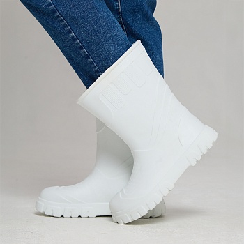 Сапоги резиновые женские Леди, цвет белый - Обувь ЭВА для мужчин, женщин и детей от производителя Колесник