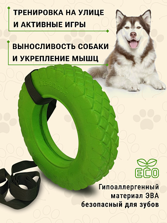 Игрушка для собак кольцо, цвет салатовый - Обувь ЭВА для мужчин, женщин и детей от производителя Колесник