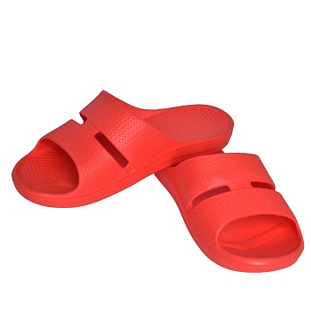 Шлепанцы детские, подростковые, цвет алый - Обувь ЭВА для мужчин, женщин и детей от производителя Колесник