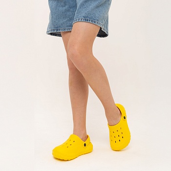 Сабо детские из ЭВА, цвет желтый - Обувь ЭВА для мужчин, женщин и детей от производителя Колесник