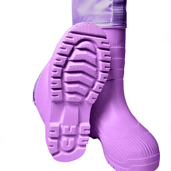 Резиновые сапоги AirBoots с меховыми вкладышами, цвет лавандовый - Обувь ЭВА для мужчин, женщин и детей от производителя Колесник