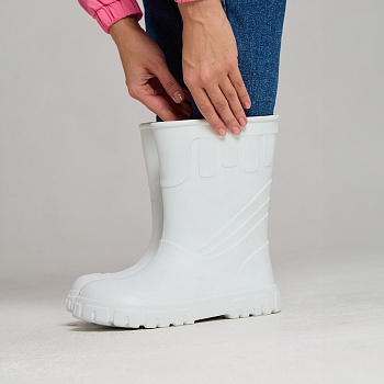 Сапоги резиновые женские Леди, цвет белый - Обувь ЭВА для мужчин, женщин и детей от производителя Колесник