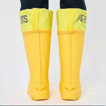 Резиновые сапоги AirBoots с меховыми вкладышами, цвет желтый - Обувь ЭВА для мужчин, женщин и детей от производителя Колесник