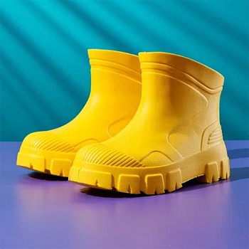 Сапоги резиновые женские, цвет желтый - Обувь ЭВА для мужчин, женщин и детей от производителя Колесник
