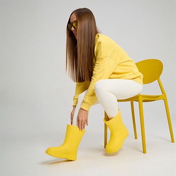 Сапоги резиновые женские Леди, цвет желтый - Обувь ЭВА для мужчин, женщин и детей от производителя Колесник