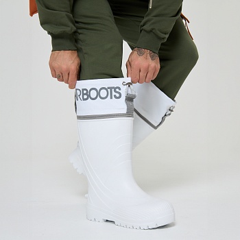 Резиновые сапоги AirBoots с меховыми вкладышами, цвет белый - Обувь ЭВА для мужчин, женщин и детей от производителя Колесник