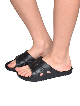 Шлепанцы детские, подростковые, цвет черный - Обувь ЭВА для мужчин, женщин и детей от производителя Колесник