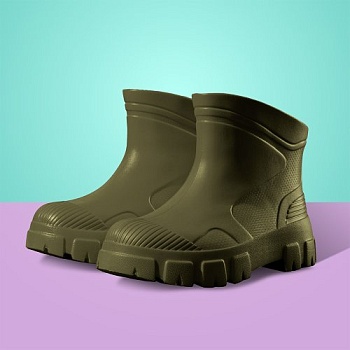 Сапоги детские резиновые, цвет оливковый - Обувь ЭВА для мужчин, женщин и детей от производителя Колесник